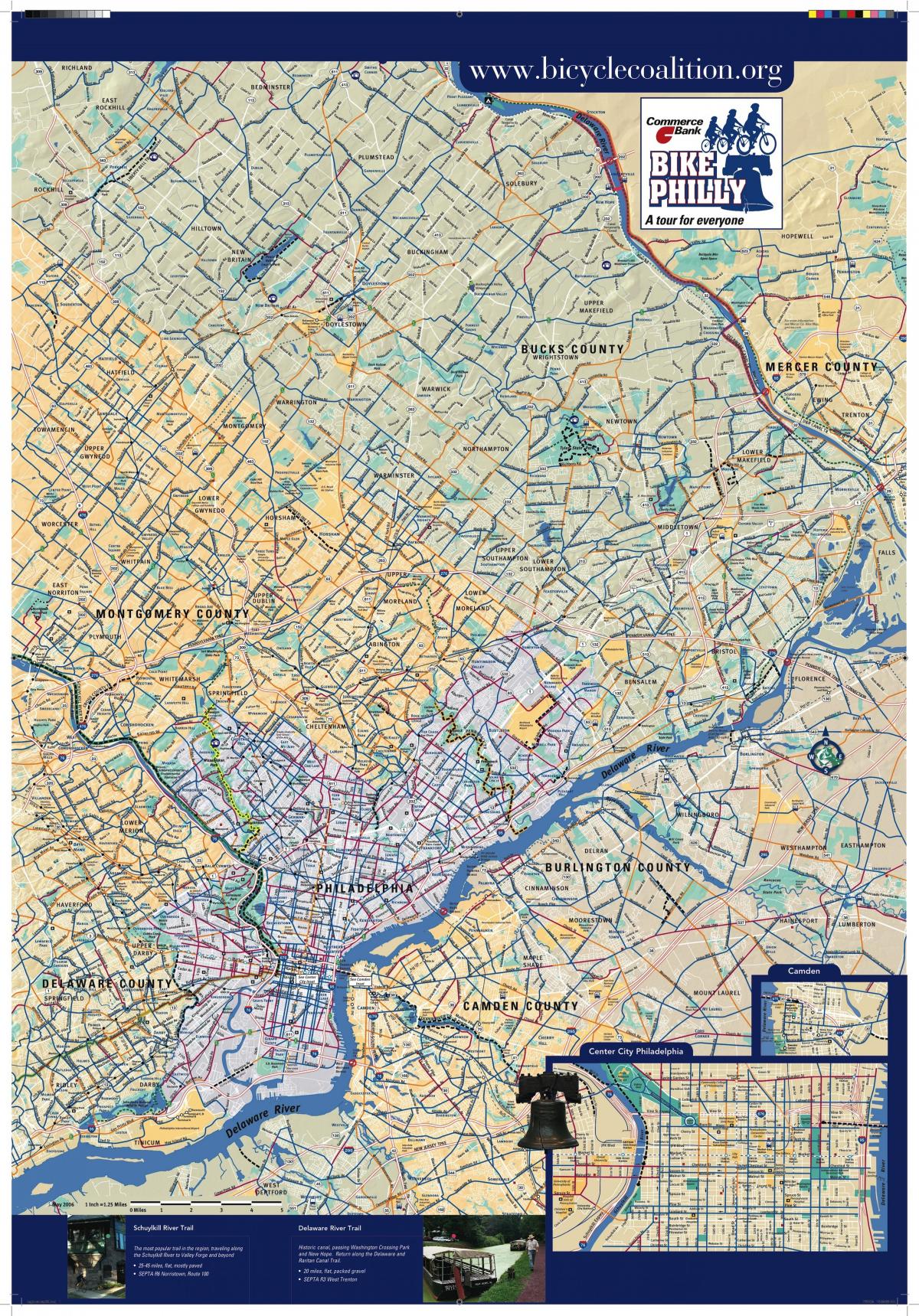 Philly kolo zemljevid