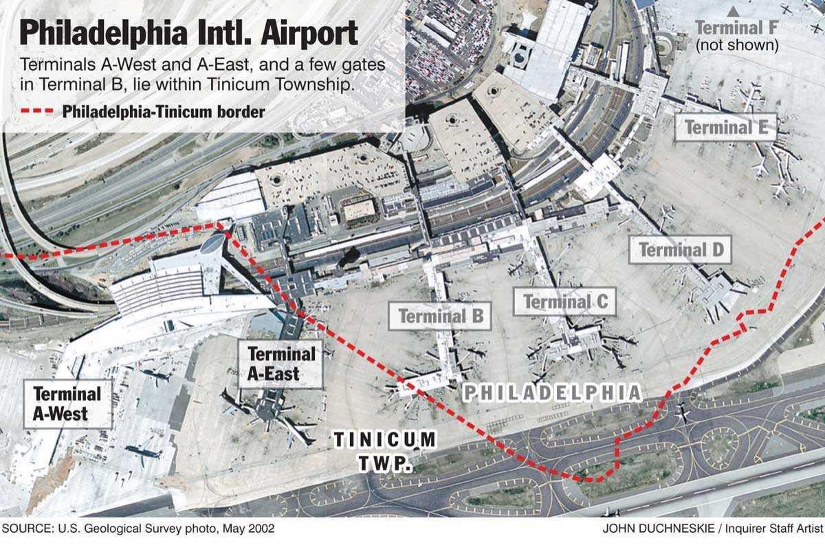 Philadelphia terminal zemljevid