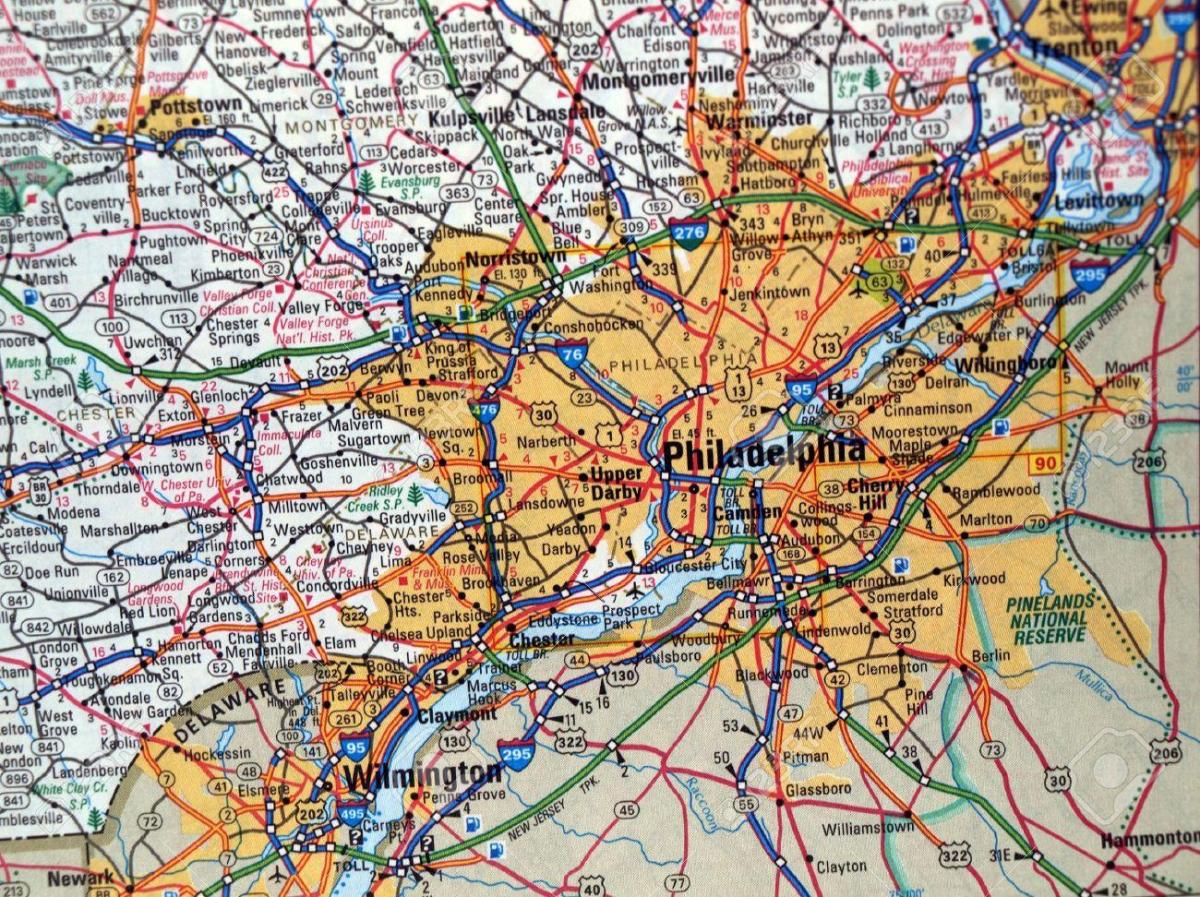 zemljevid Philadelphia pa