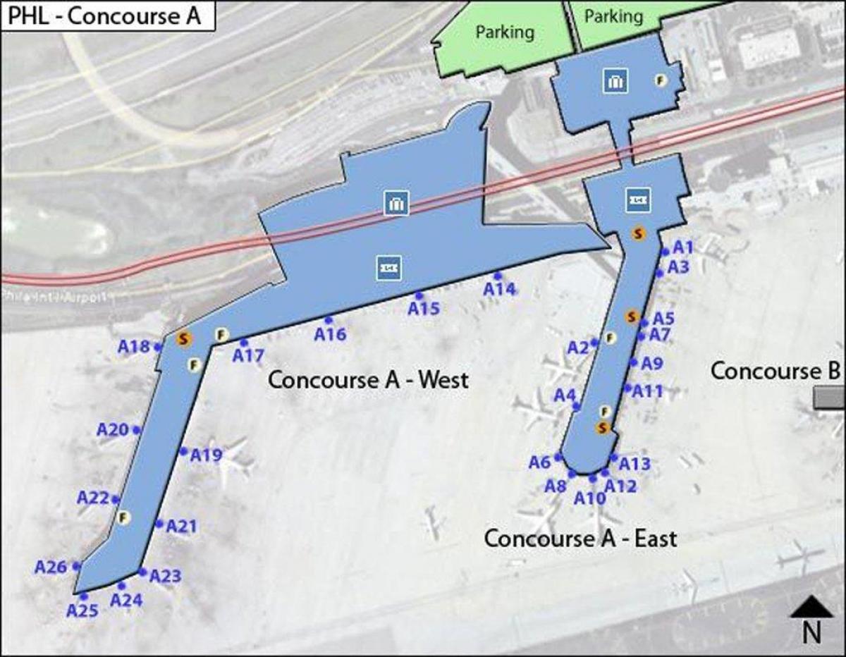 zemljevid phl letališče