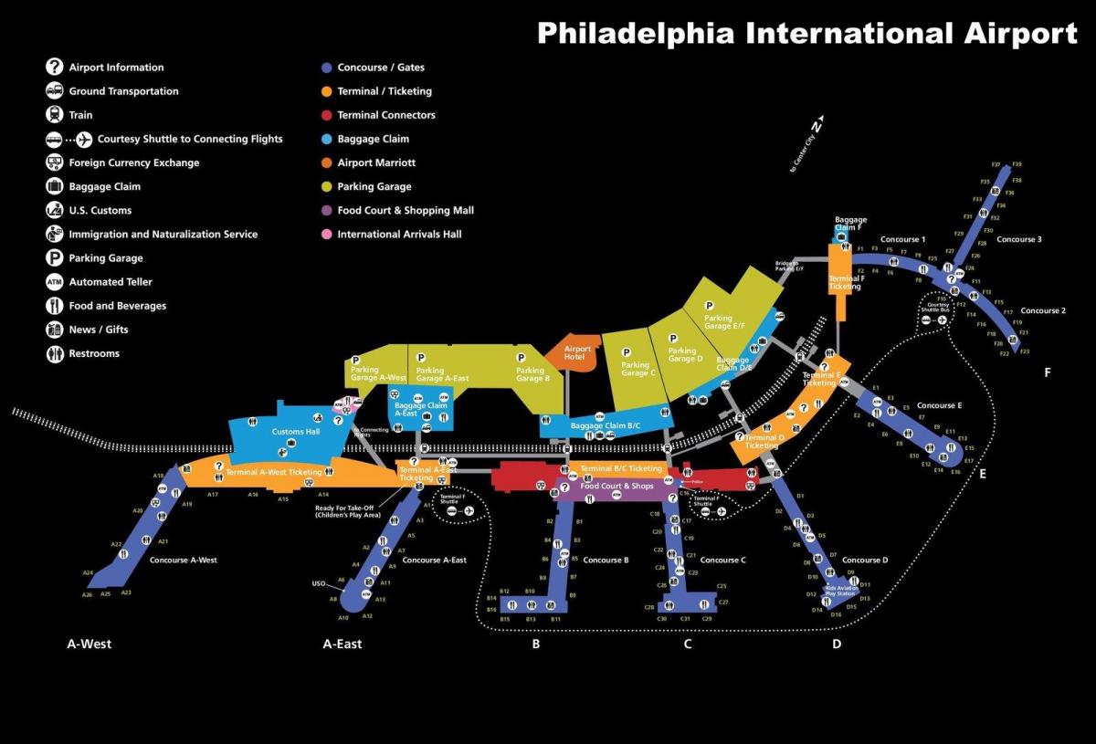 terminal zemljevid phl