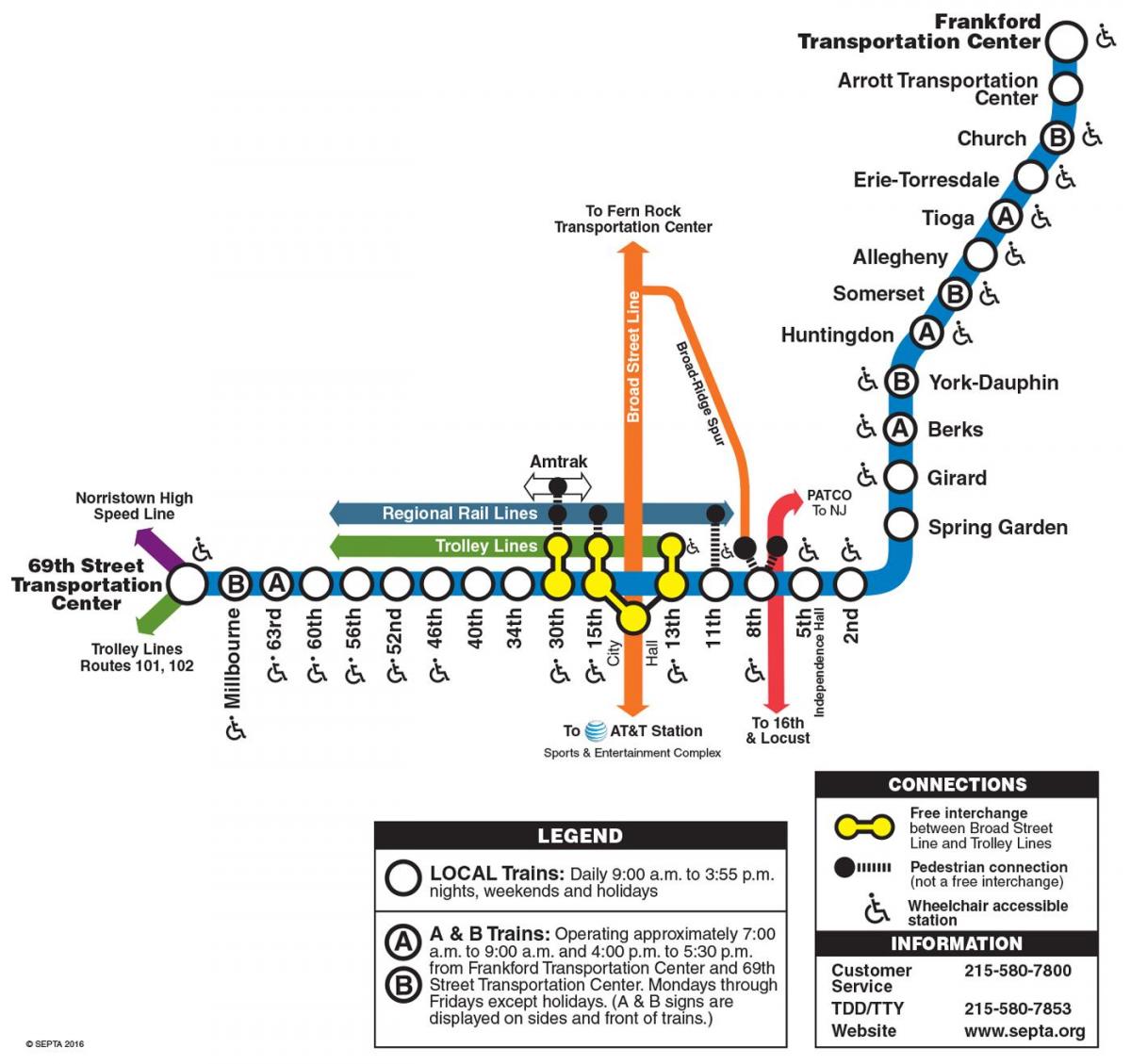 zemljevid trgu frankford line