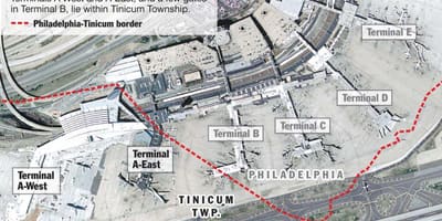 Philadelphia terminal zemljevid