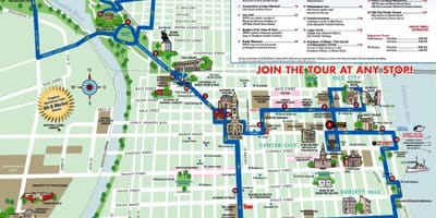 Voziček zemljevid Philadelphia
